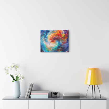 Swirling Vortex of Colours - Abstract Wall Art - Aestheticanvas