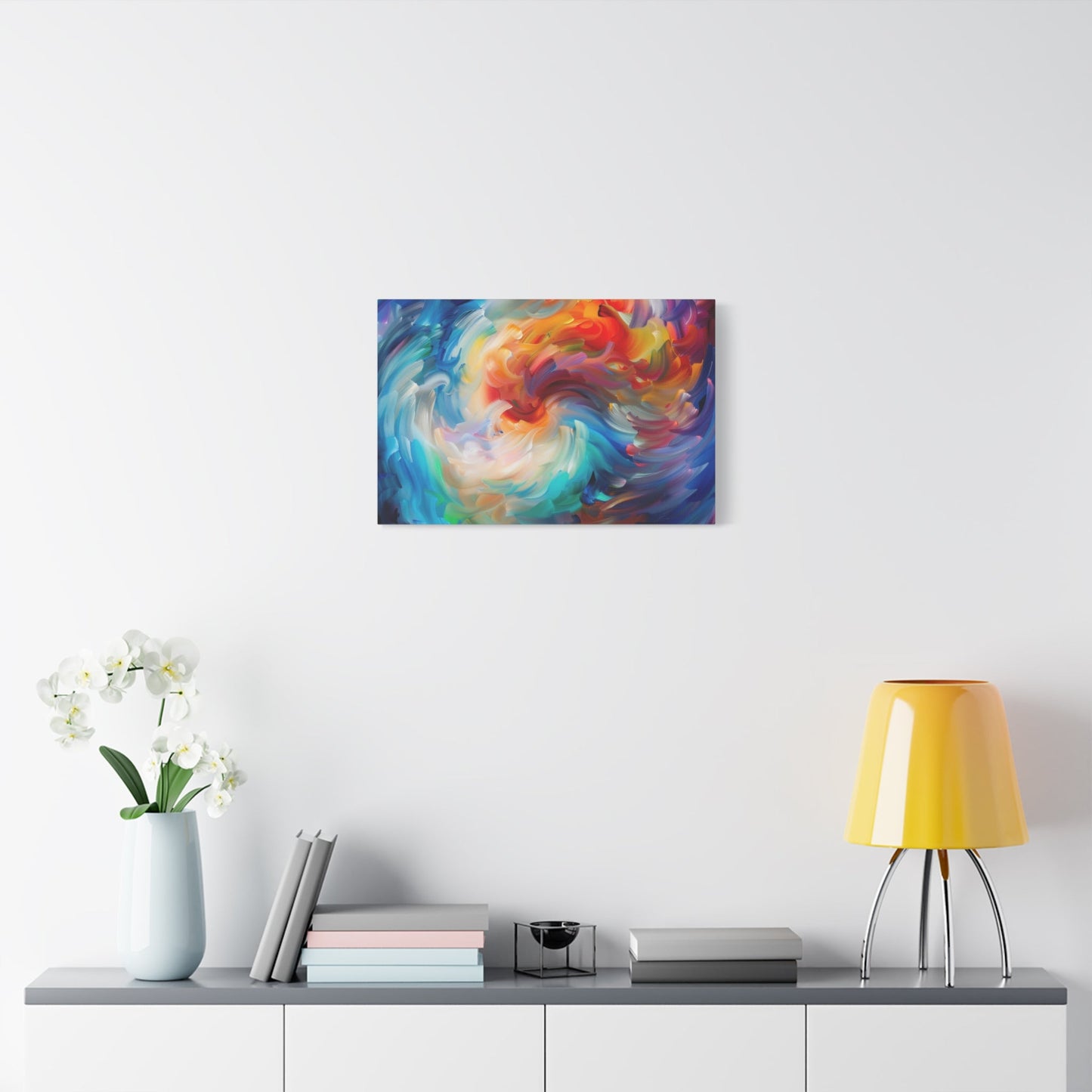 Swirling Vortex of Colours - Abstract Wall Art - Aestheticanvas