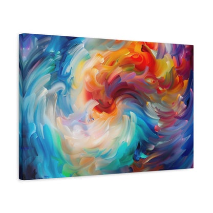 Swirling Vortex of Colours - Abstract Wall Art - Aestheticanvas