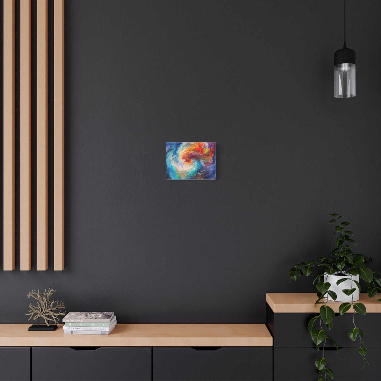 Swirling Vortex of Colours - Abstract Wall Art - Aestheticanvas