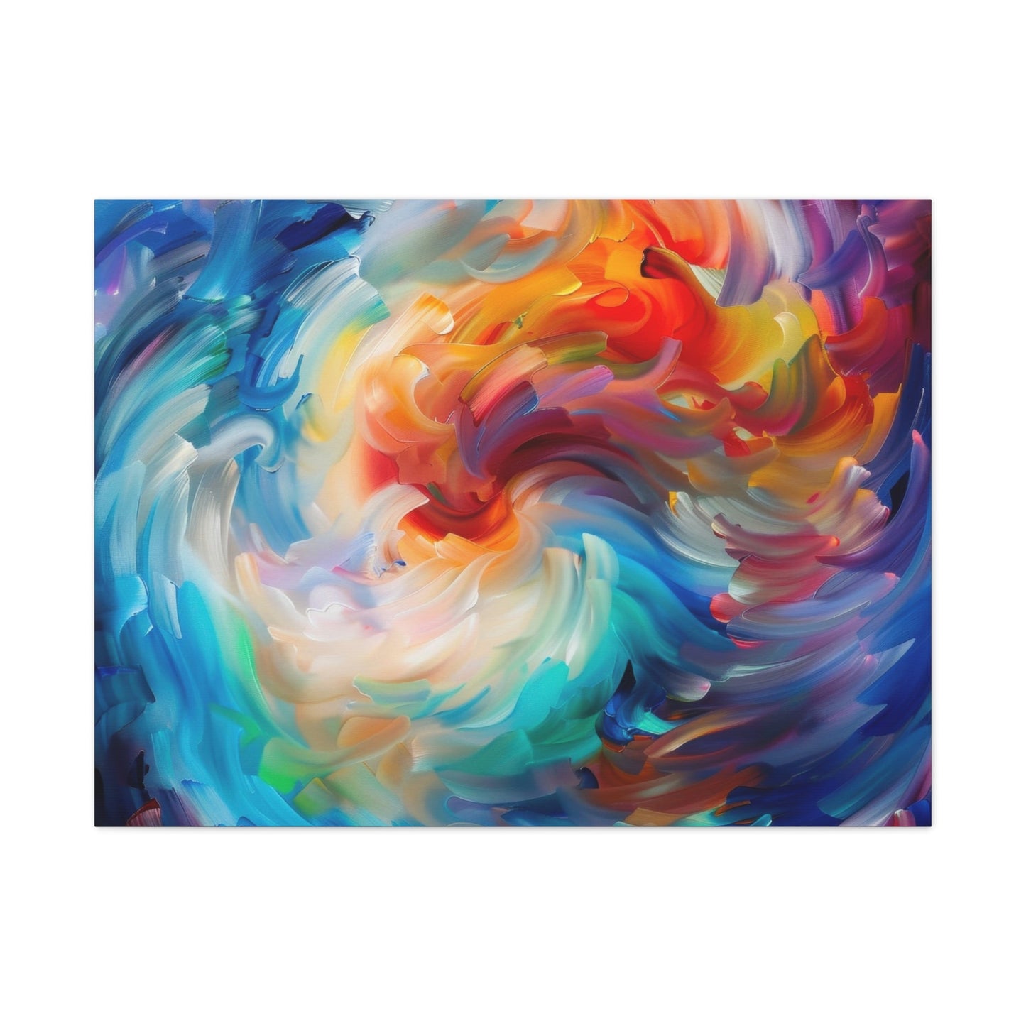 Swirling Vortex of Colours - Abstract Wall Art - Aestheticanvas