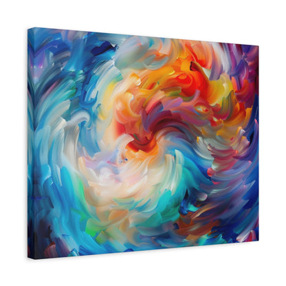 Swirling Vortex of Colours - Abstract Wall Art - Aestheticanvas