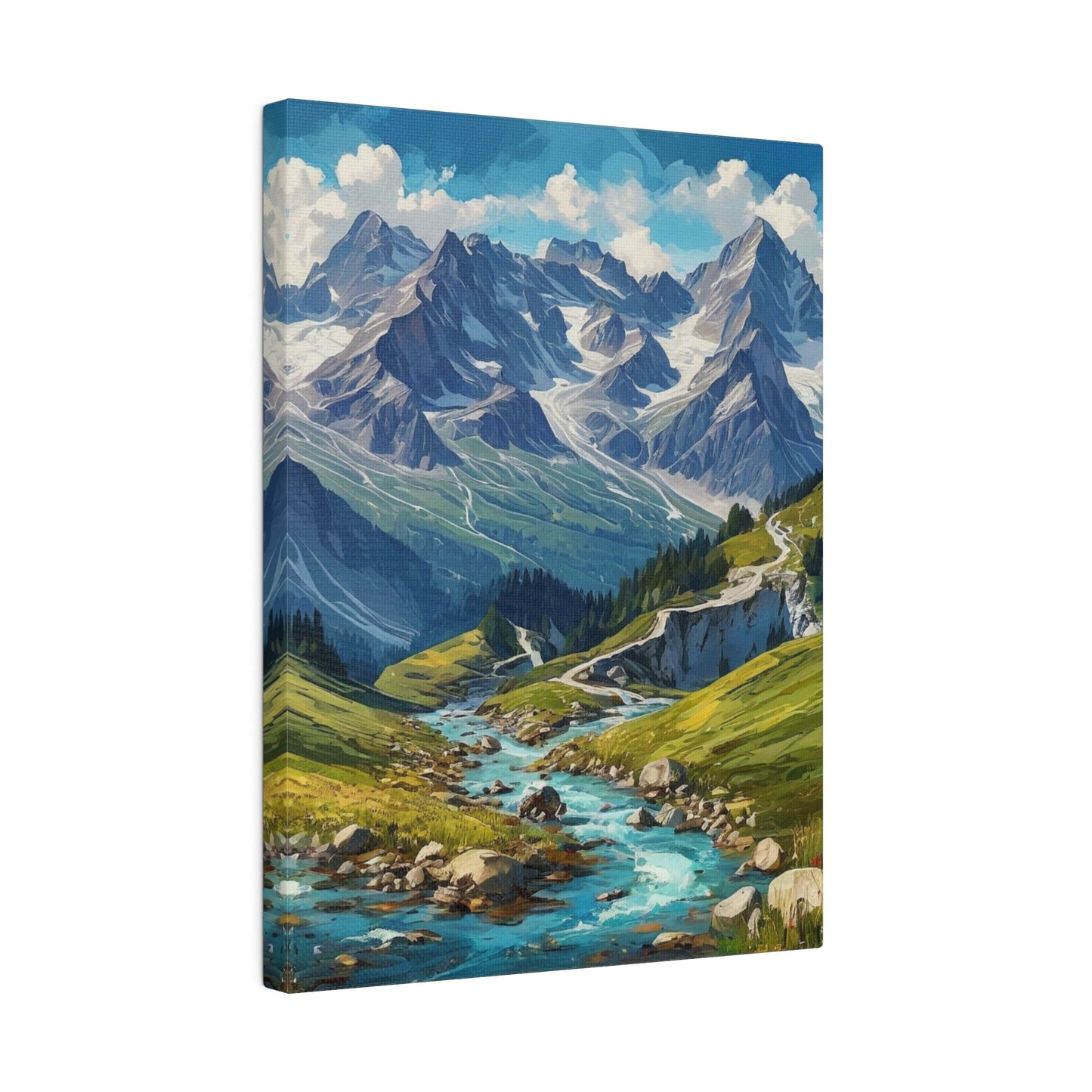 The Beautiful Swiss Alps - Moutain Wall Art - Aestheticanvas