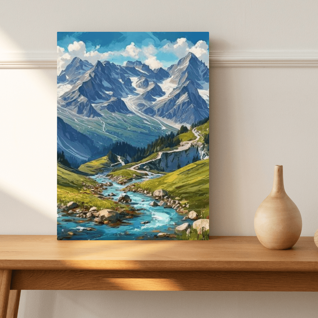 The Beautiful Swiss Alps - Moutain Wall Art - Aestheticanvas