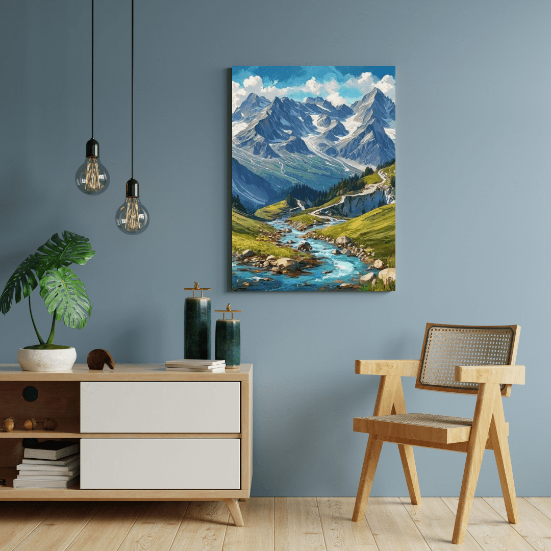 The Beautiful Swiss Alps - Moutain Wall Art - Aestheticanvas