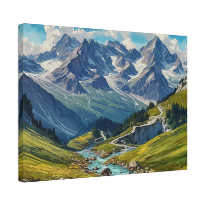 The Beautiful Swiss Alps - Moutain Wall Art - Aestheticanvas