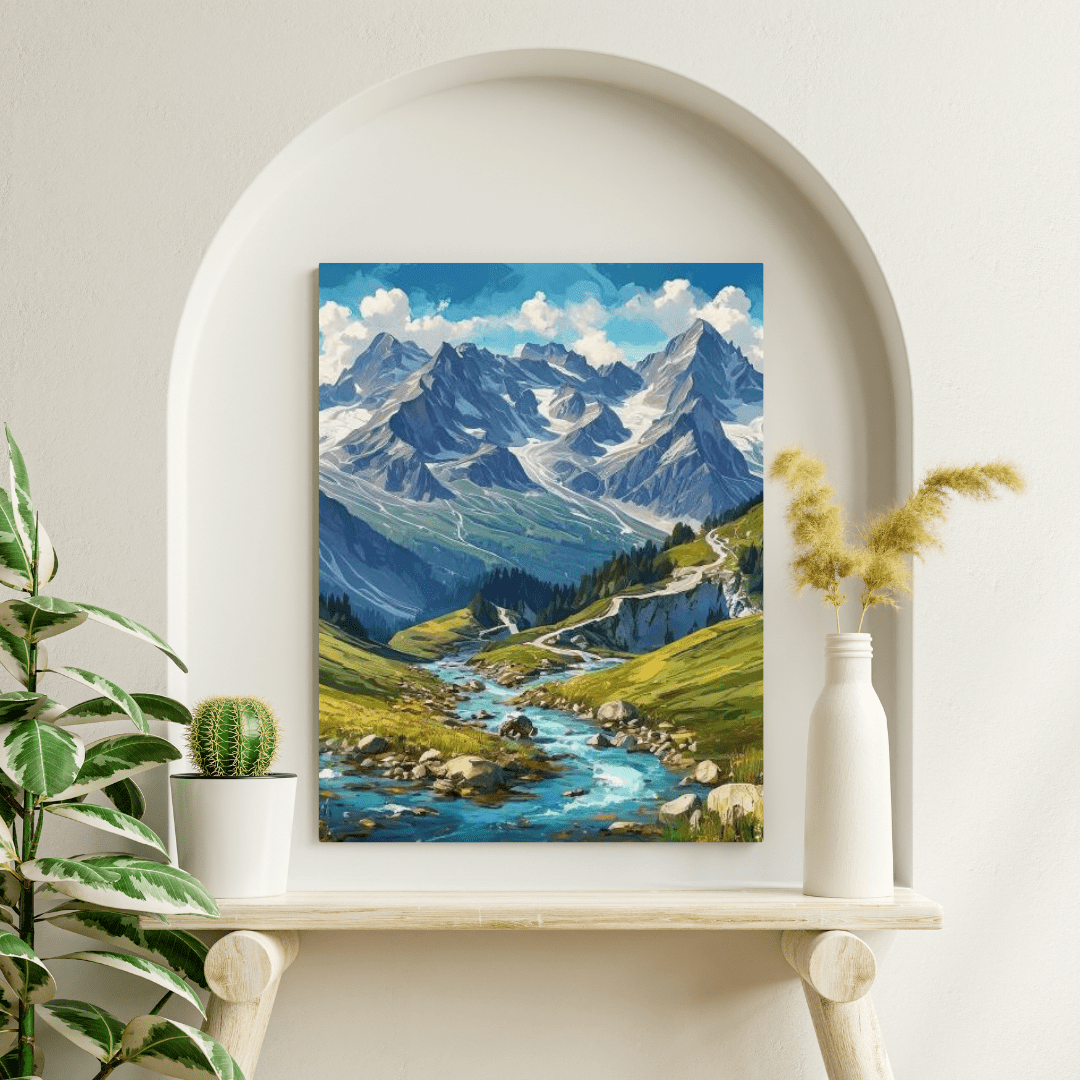 The Beautiful Swiss Alps - Moutain Wall Art - Aestheticanvas