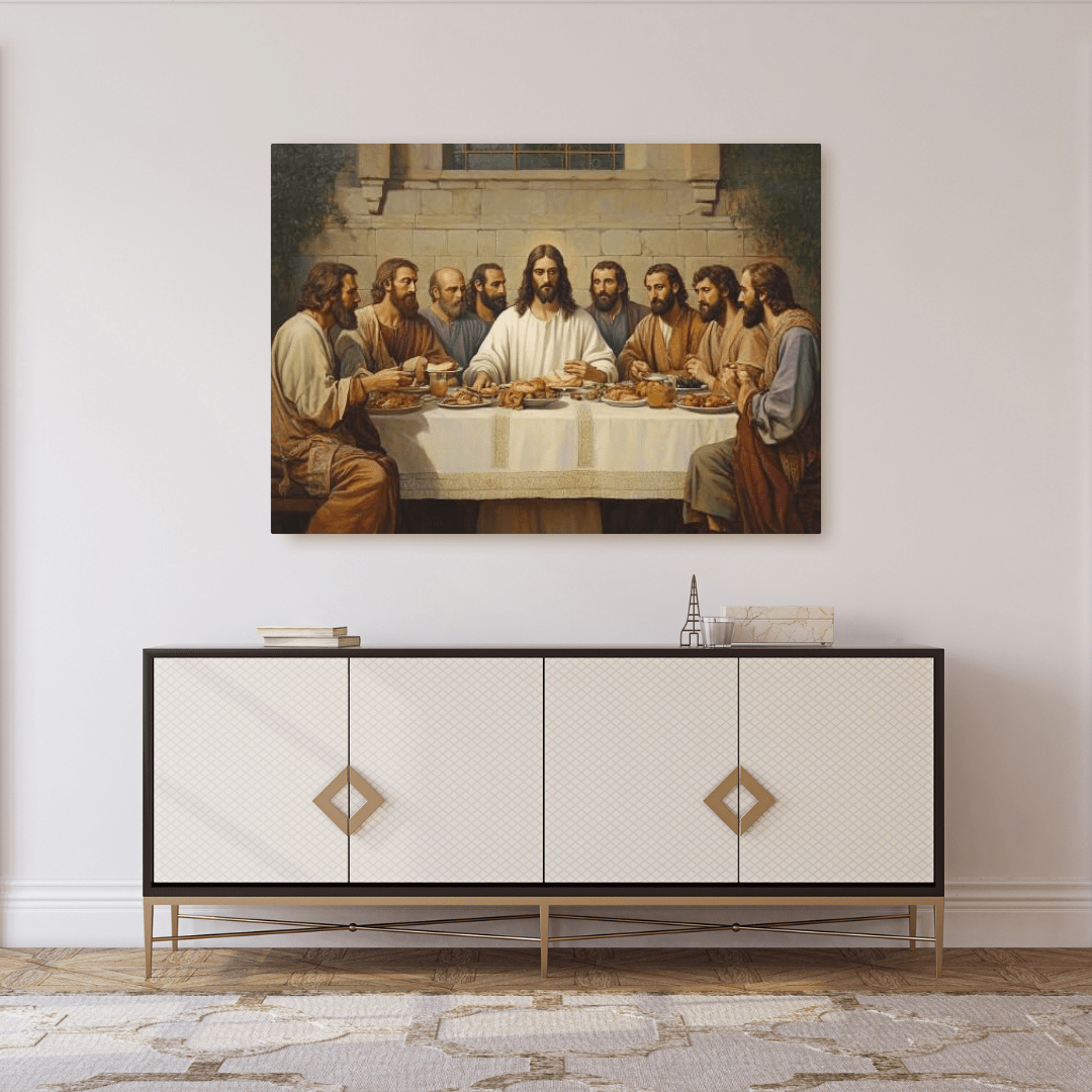 The Last Supper Divine Moment - Religious Wall Art - Aestheticanvas