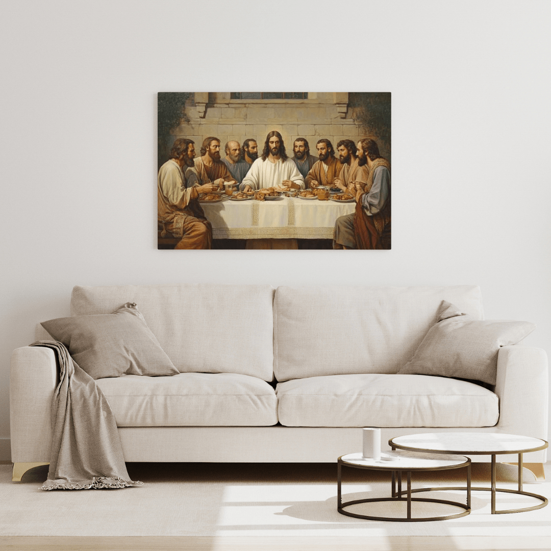 The Last Supper Divine Moment - Religious Wall Art - Aestheticanvas