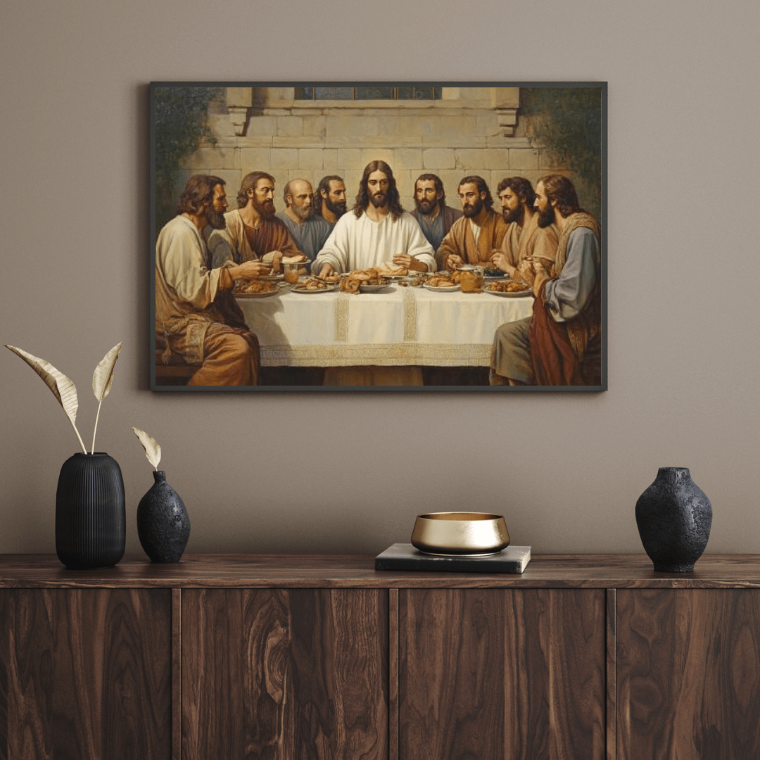 The Last Supper Divine Moment - Religious Wall Art - Aestheticanvas