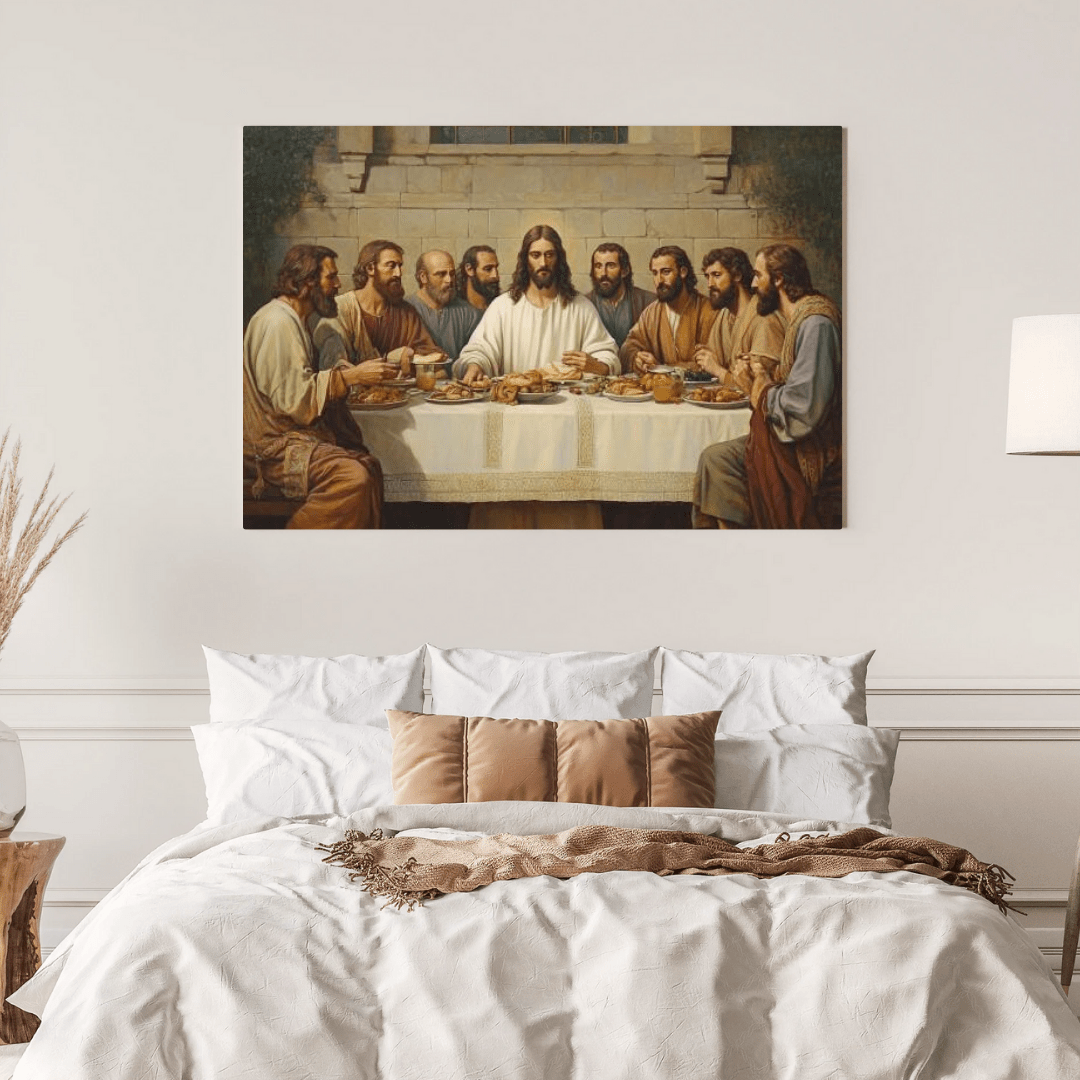 The Last Supper Divine Moment - Religious Wall Art - Aestheticanvas