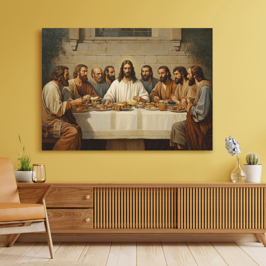 The Last Supper Divine Moment - Religious Wall Art - Aestheticanvas