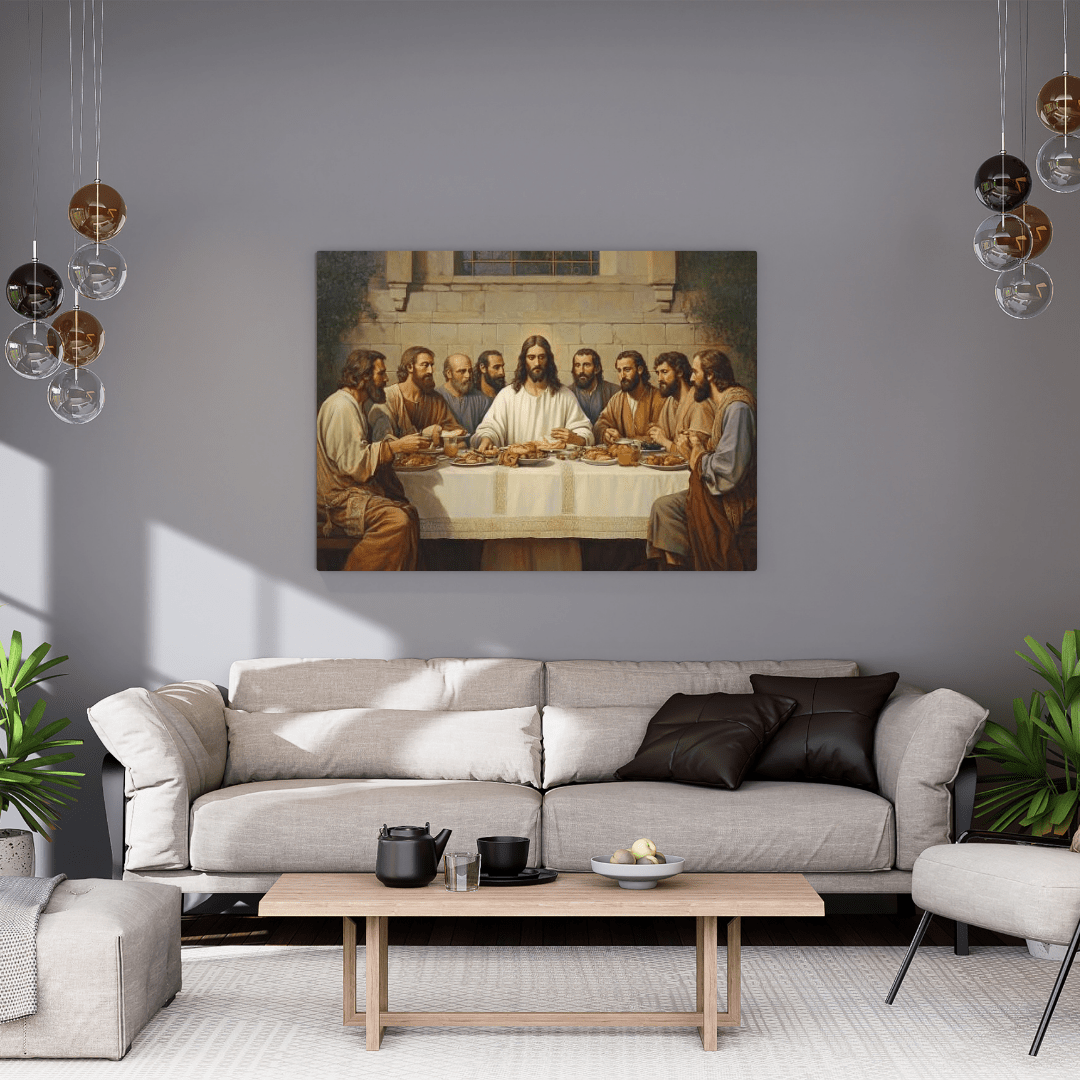 The Last Supper Divine Moment - Religious Wall Art - Aestheticanvas