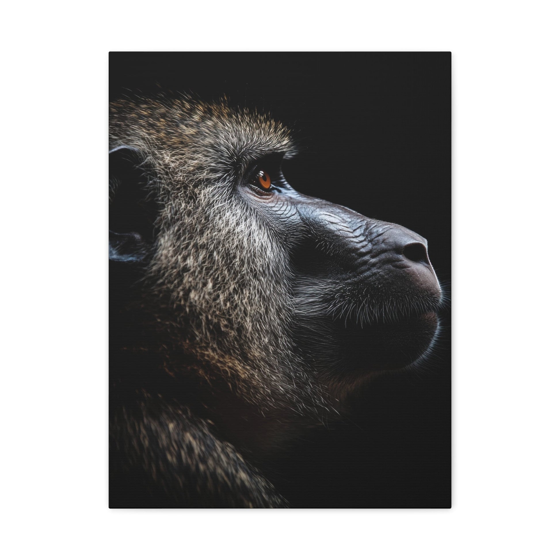 Thoughtful Baboon - Wildlife Wall Art - Aestheticanvas