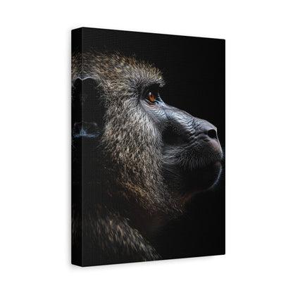 Thoughtful Baboon - Wildlife Wall Art - Aestheticanvas