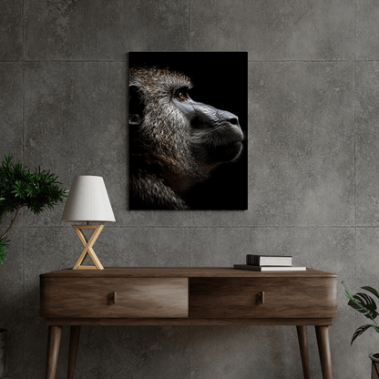 Thoughtful Baboon - Wildlife Wall Art - Aestheticanvas