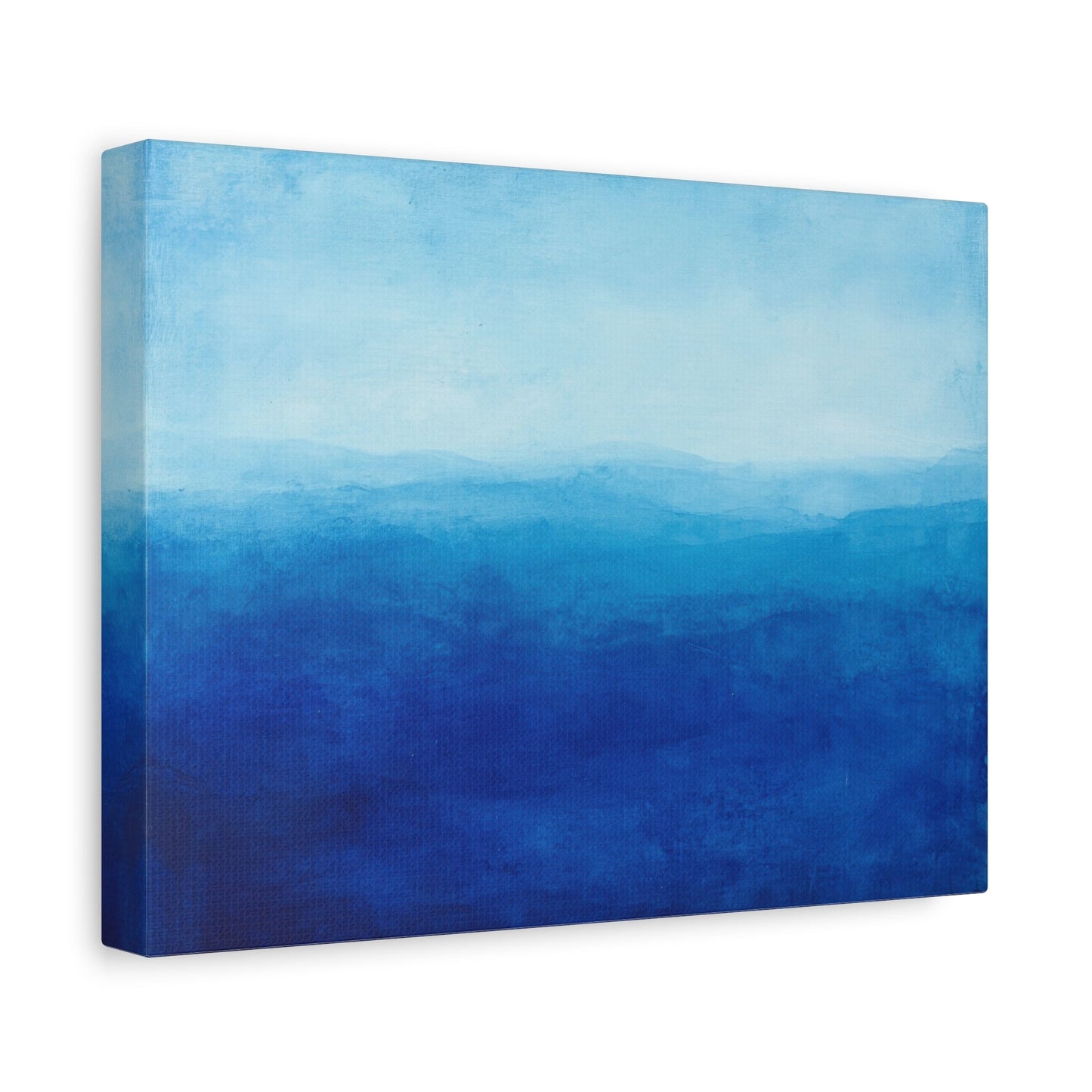 Tranquil Blue Horizons - Abstract Wall Art - Aestheticanvas