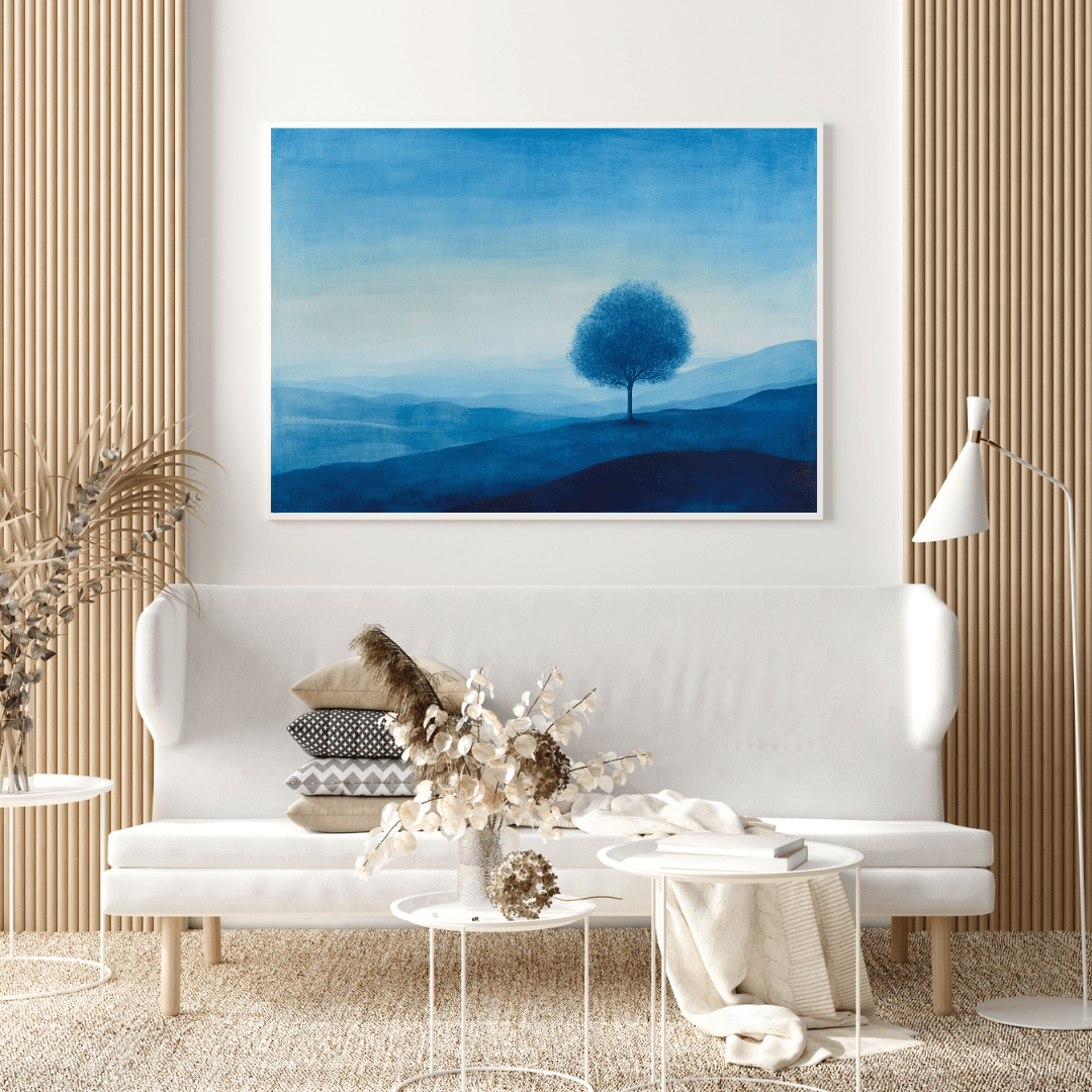 Tranquil Blue Place - Landscape Wall Art - Aestheticanvas