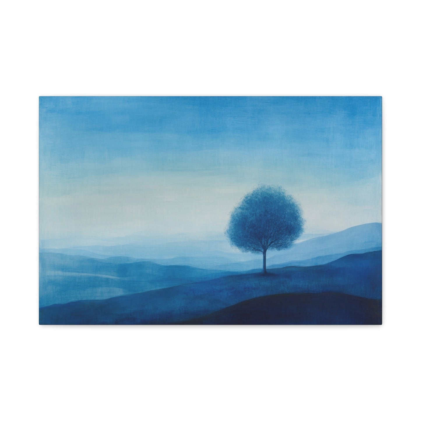 Tranquil Blue Place - Landscape Wall Art - Aestheticanvas