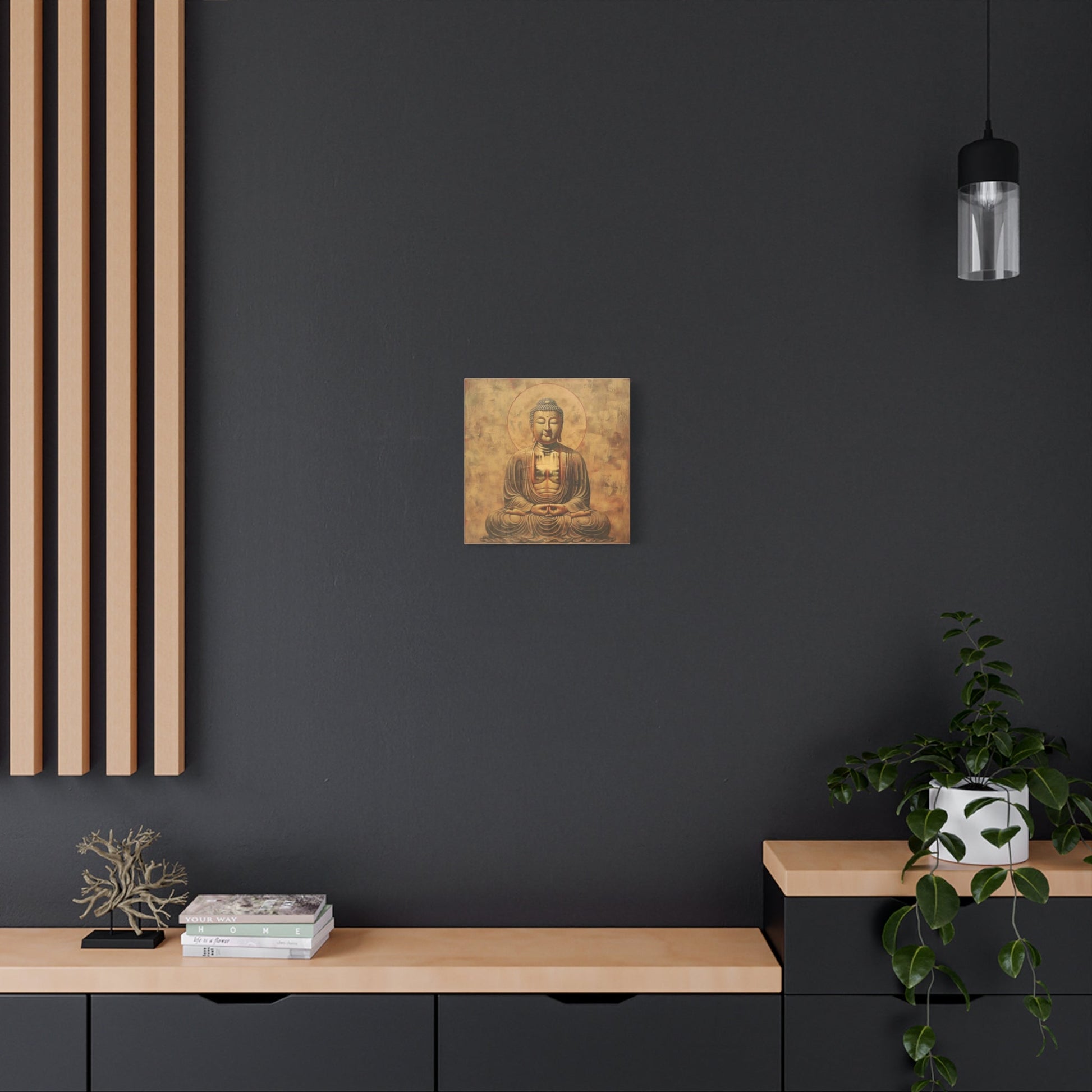 Tranquil Buddha Meditation - Spiritual Wall Art - Aestheticanvas