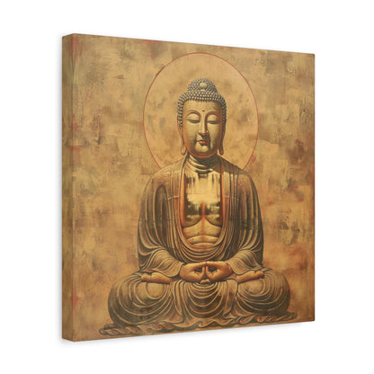 Tranquil Buddha Meditation - Spiritual Wall Art - Aestheticanvas