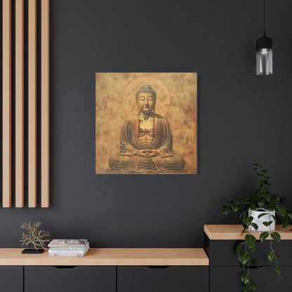 Tranquil Buddha Meditation - Spiritual Wall Art - Aestheticanvas