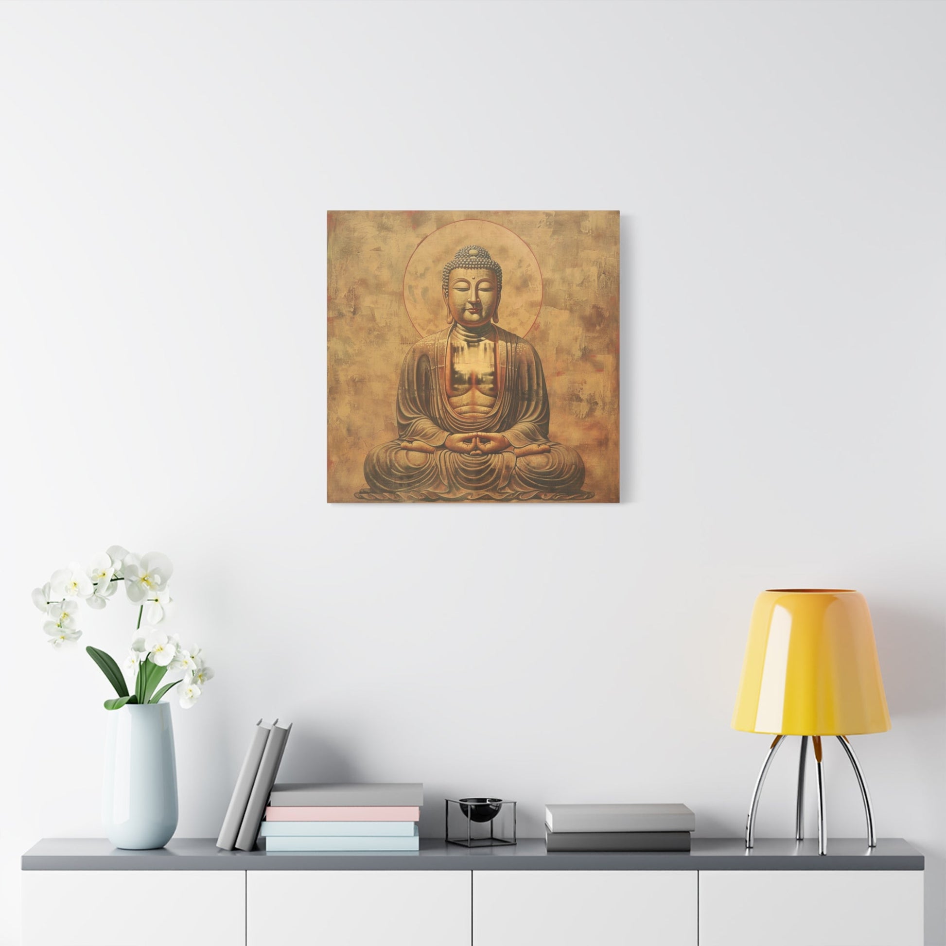 Tranquil Buddha Meditation - Spiritual Wall Art - Aestheticanvas