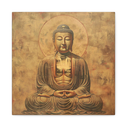 Tranquil Buddha Meditation - Spiritual Wall Art - Aestheticanvas