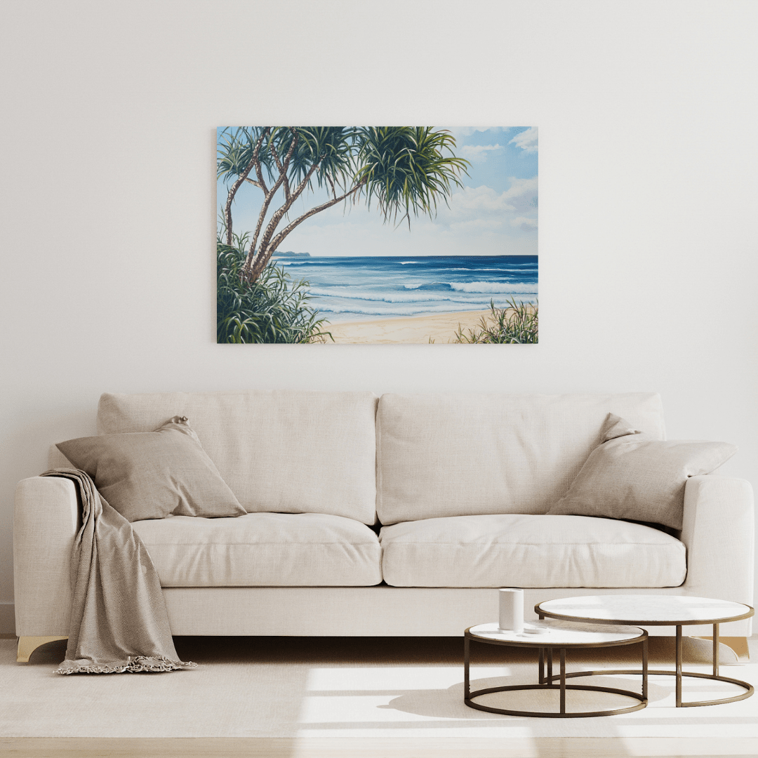 Tranquil Coastal Paradise - Beach Wall Art - Aestheticanvas