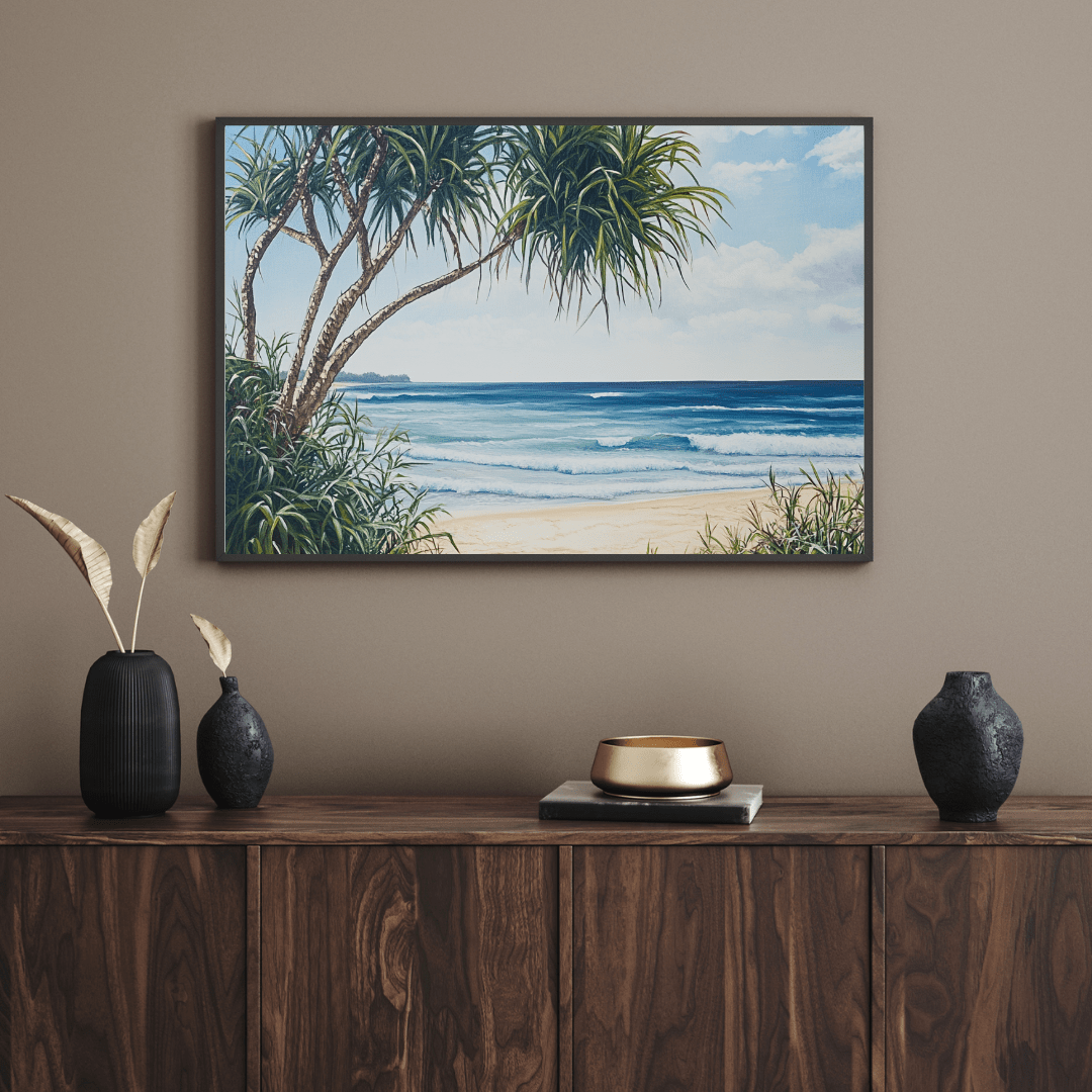 Tranquil Coastal Paradise - Beach Wall Art - Aestheticanvas