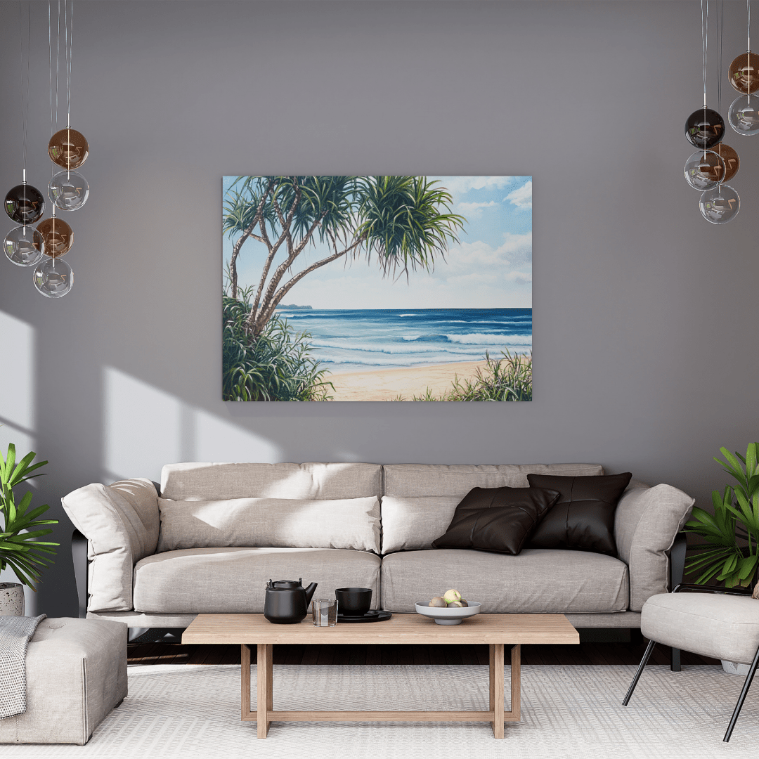 Tranquil Coastal Paradise - Beach Wall Art - Aestheticanvas