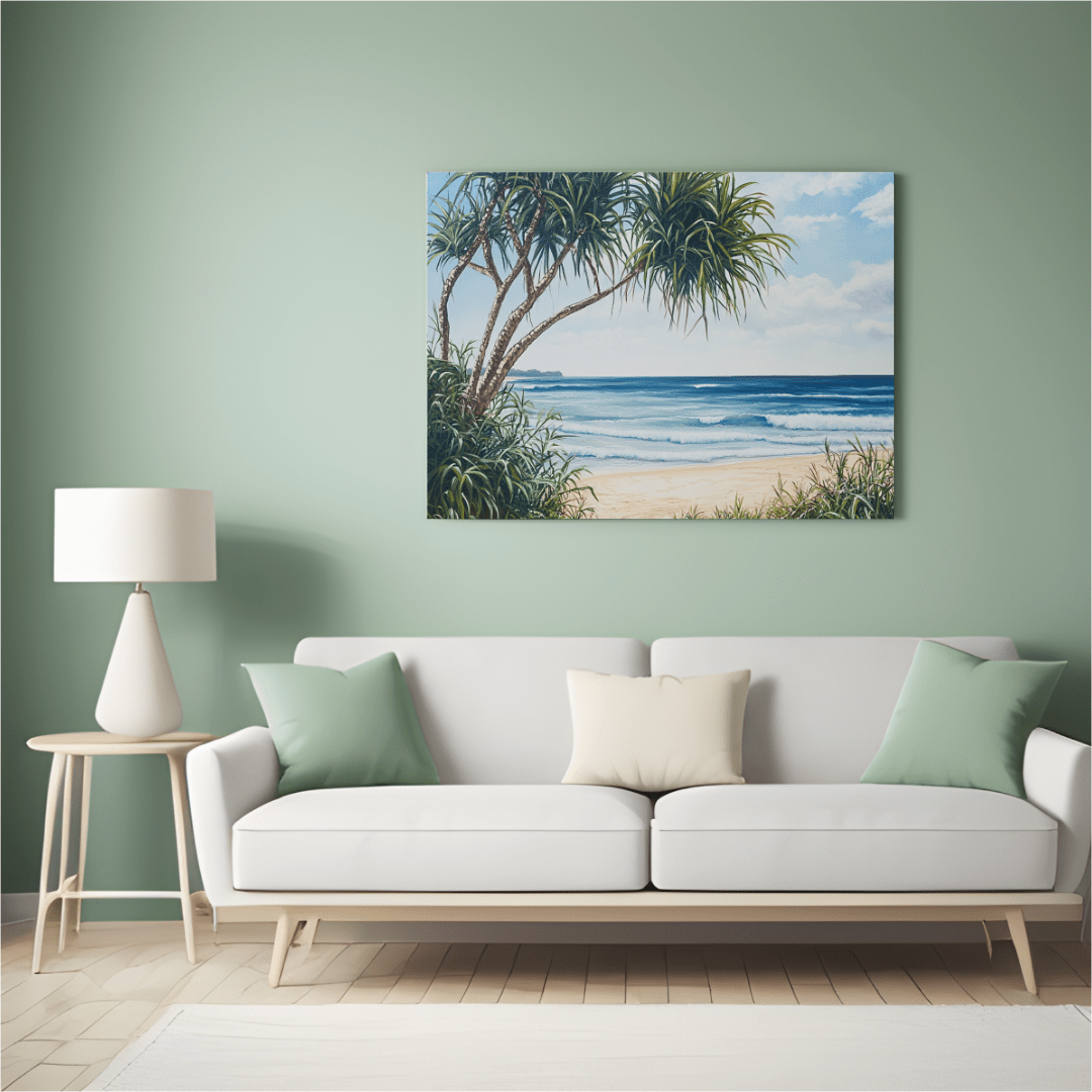 Tranquil Coastal Paradise - Beach Wall Art - Aestheticanvas