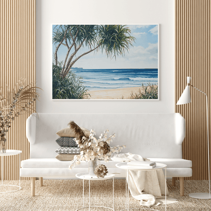 Tranquil Coastal Paradise - Beach Wall Art - Aestheticanvas