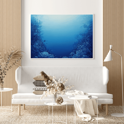 Tranquil Coral Reef Depths - Ocean Wall Art - Aestheticanvas