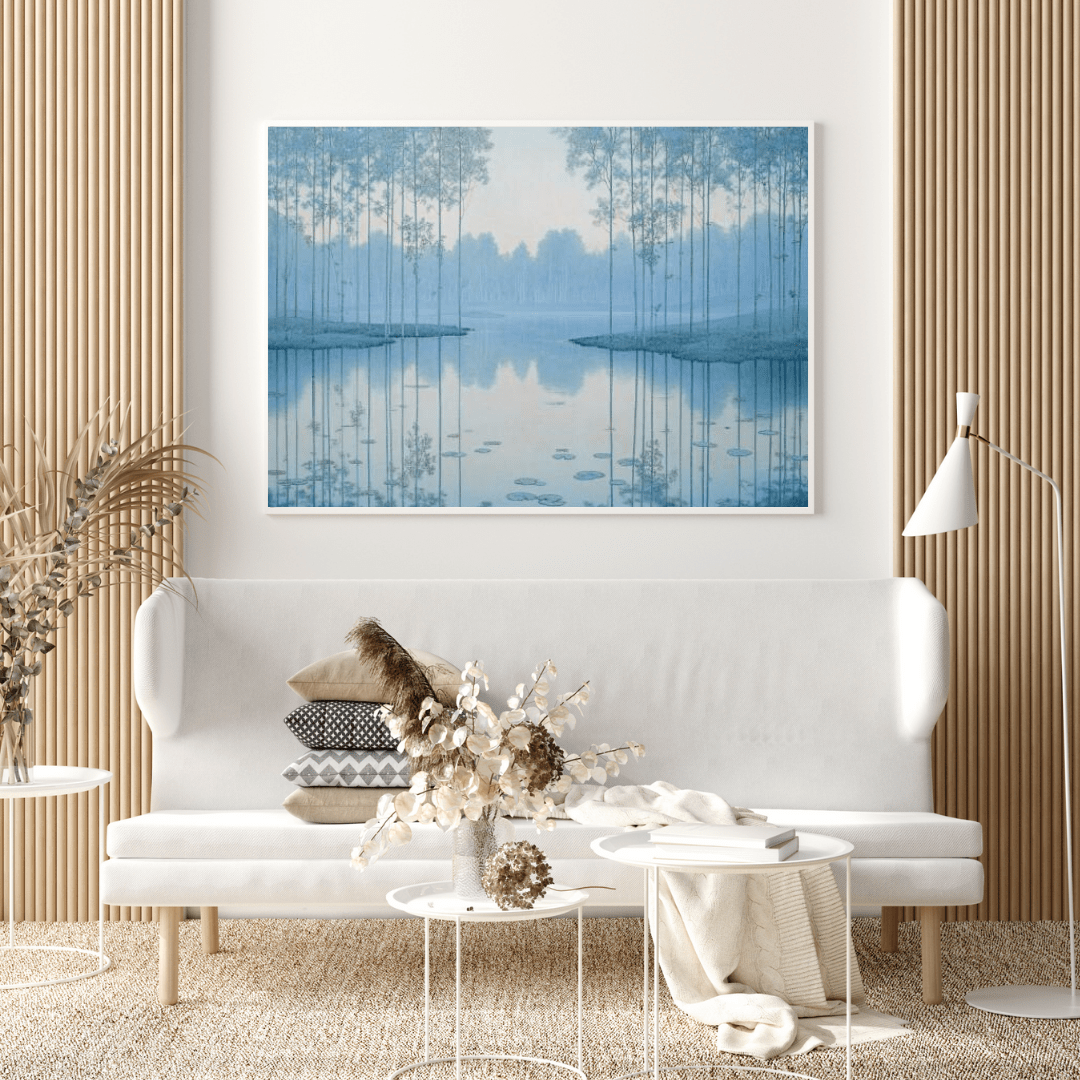 Tranquil Forest Reflections - Landscape Wall Art - Aestheticanvas