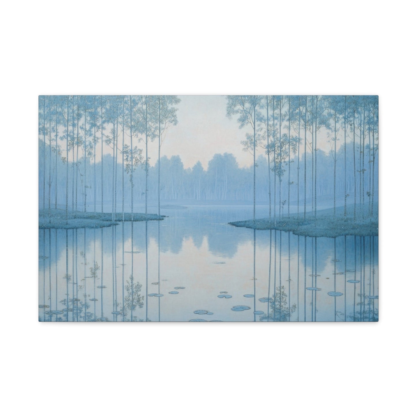 Tranquil Forest Reflections - Landscape Wall Art - Aestheticanvas