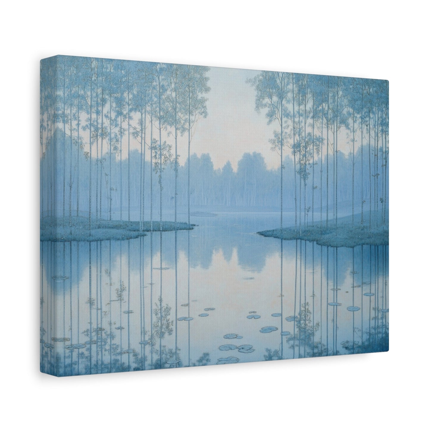 Tranquil Forest Reflections - Landscape Wall Art - Aestheticanvas