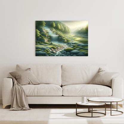 Tranquil Golf Course Oasis - Nature Wall Art - Aestheticanvas