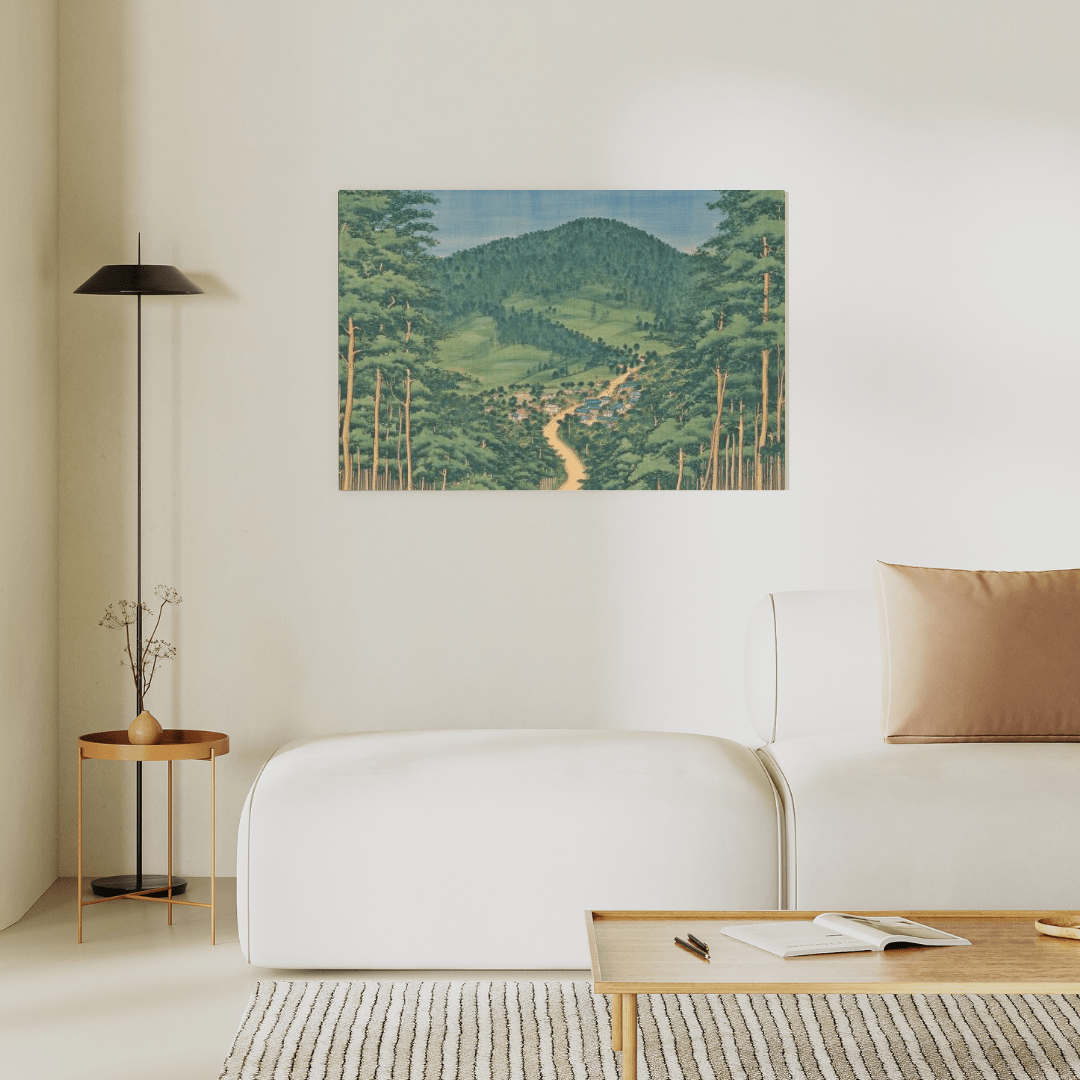 Tranquil Japanese Village - Landscape Wall Art - Aestheticanvas