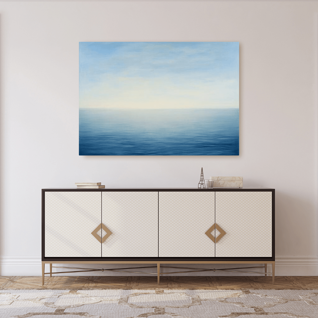 Tranquil Ocean Sunset - Seascape Wall Art - Aestheticanvas