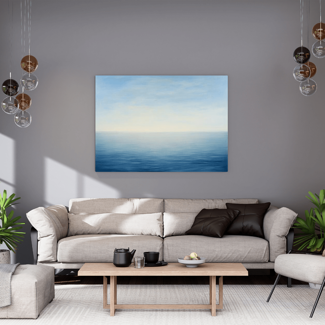 Tranquil Ocean Sunset - Seascape Wall Art - Aestheticanvas