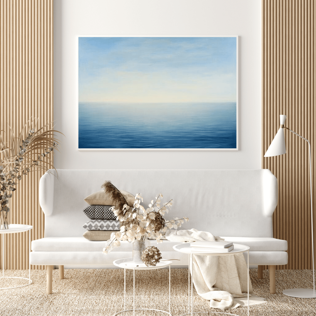 Tranquil Ocean Sunset - Seascape Wall Art - Aestheticanvas