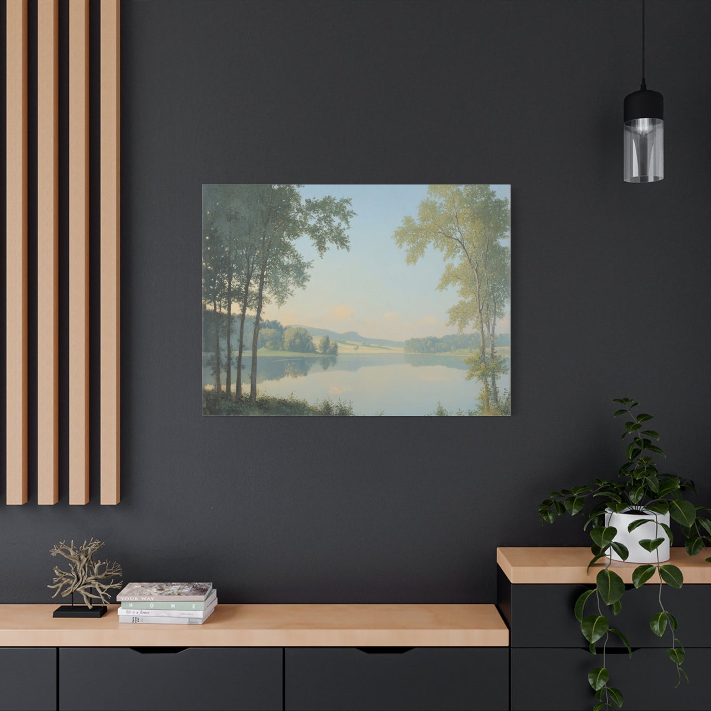 Tranquil Reflections Landscape - Limited Wall Art - Aestheticanvas