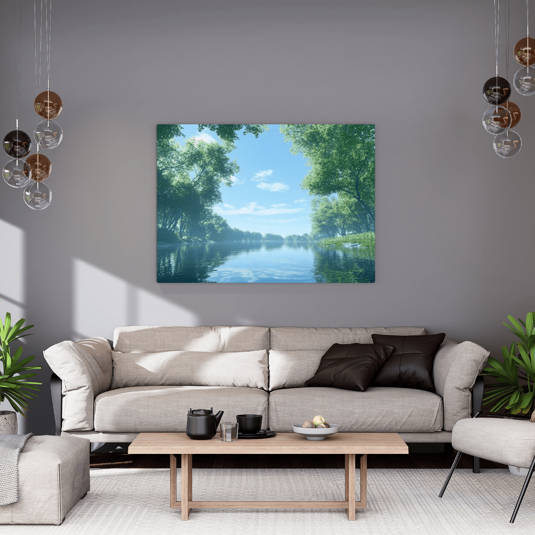 Tranquil Reflections of Nature - Forest Wall Art - Aestheticanvas