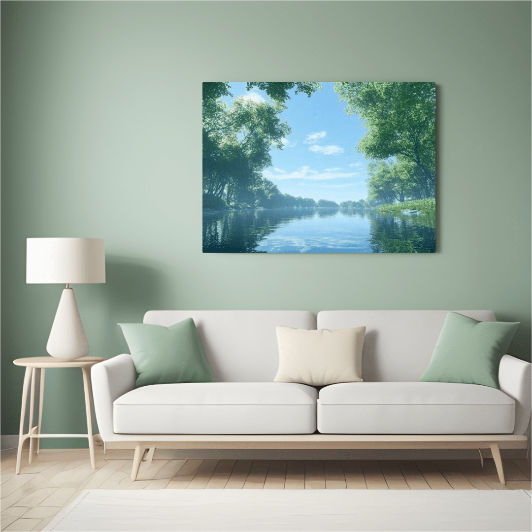 Tranquil Reflections of Nature - Forest Wall Art - Aestheticanvas