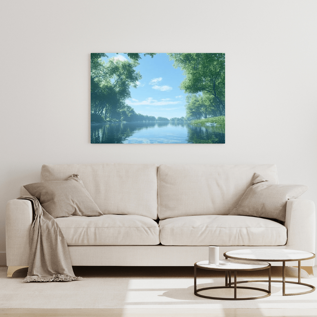 Tranquil Reflections of Nature - Forest Wall Art - Aestheticanvas