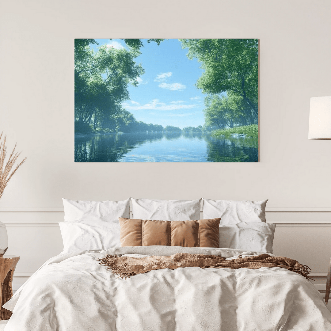 Tranquil Reflections of Nature - Forest Wall Art - Aestheticanvas