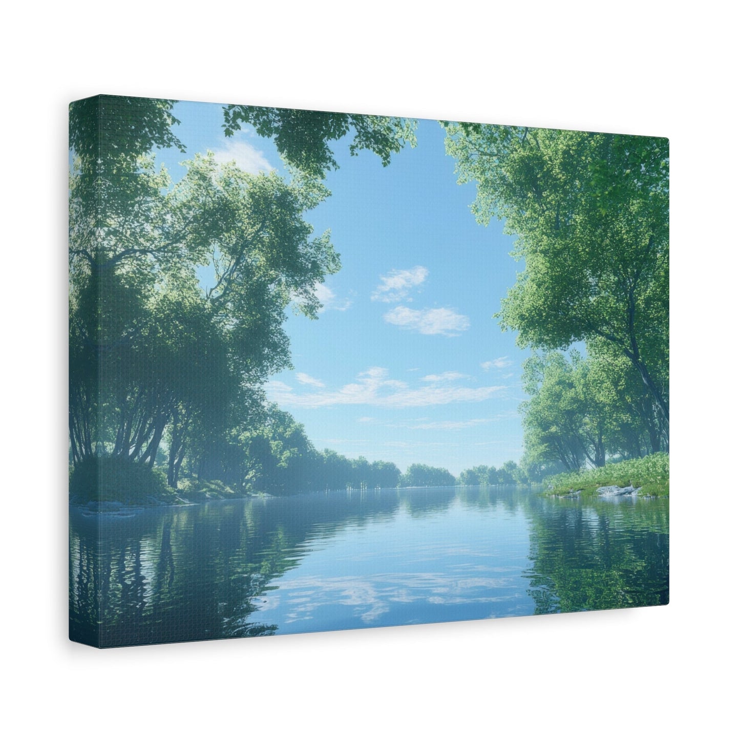 Tranquil Reflections of Nature - Forest Wall Art - Aestheticanvas