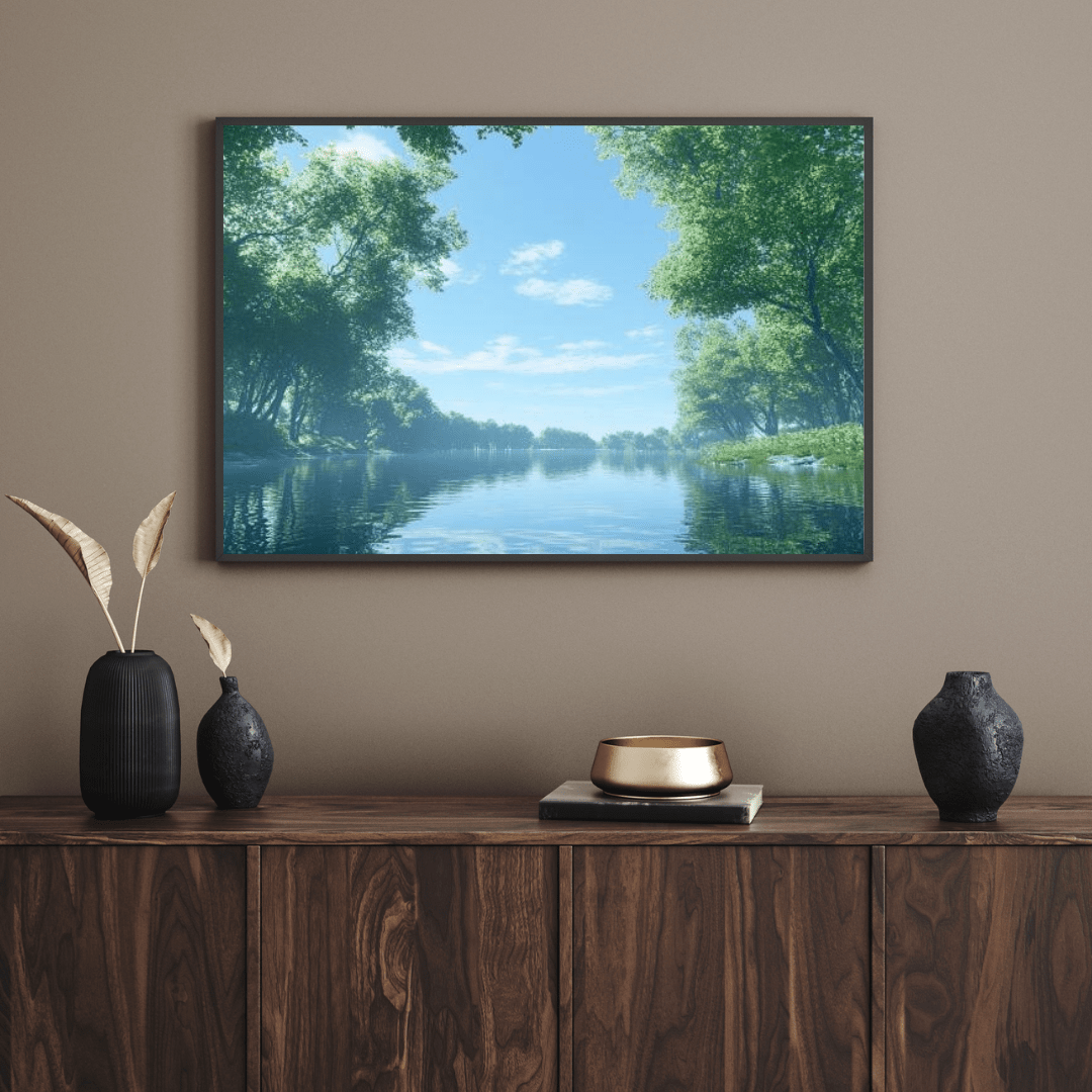 Tranquil Reflections of Nature - Forest Wall Art - Aestheticanvas