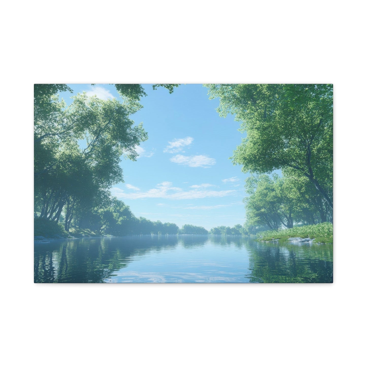 Tranquil Reflections of Nature - Forest Wall Art - Aestheticanvas